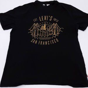 Vintage Levis San Fransisco Single Stitch Black Shirt Sz Xl Excellent condition